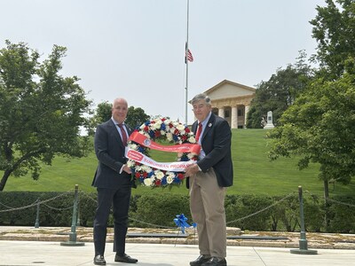 Michael Stivala, President and CEO of Suburban Propane, and Chris Belland, CEO of Historic Tours of America today participated in a or a wreath laying ceremony at the President John F. Kennedy Gravesite at Arlington National Cemetery to honor the memory of the nation’s fallen heroes.